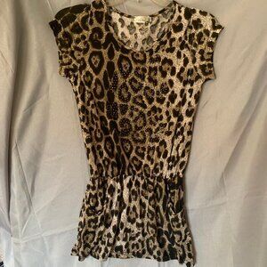 Victoria leopard print top size M/L